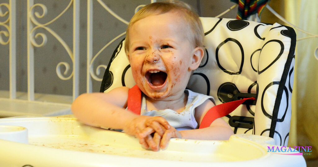 baby eating dryfruits