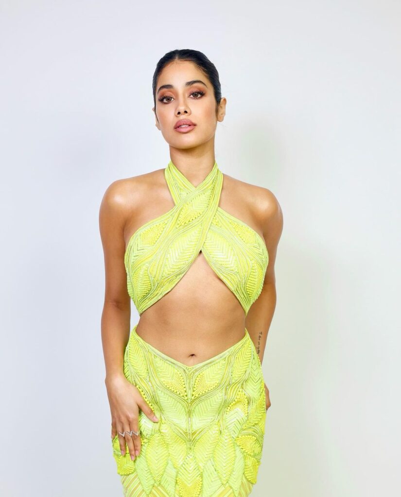 Janhvi kapoor photos yellow dress