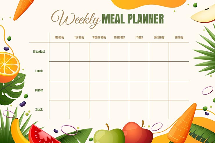 winter diet chart meal planner