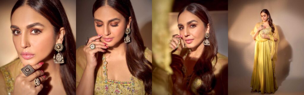 Huma Qureshi Latest Photoshoot in Yellow Gown