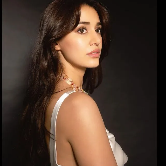 Hot Disha Patani Photos in Satin White Dress