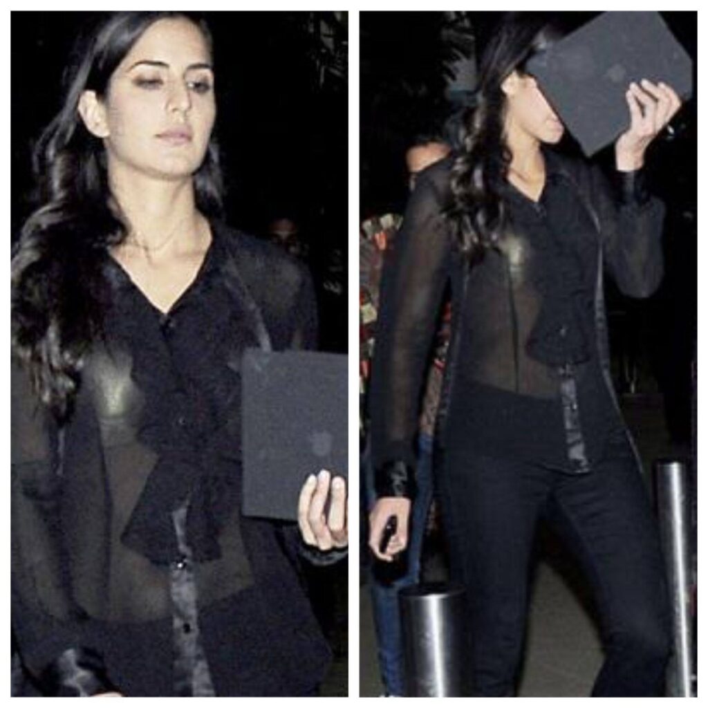 Hot Bollywood Actress in See Through Dresses Katrina kaif