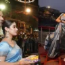 Janhvi Kapoor's Stunning Blue Saree Steals the Show During Varanasi Visit – See the Jaw-Dropping Pics!