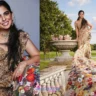 Met Gala 2024 Isha Ambani Radiates Floral Elegance in Bespoke Sari Gown by Rahul Mishra