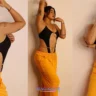 Sofia Ansari in Bold Dress Flaunts Her Body in Yellow and Black Dress