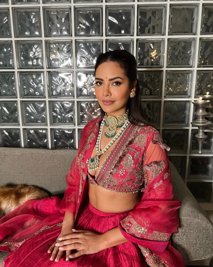 Esha Gupta Hot Photos In Indian Attire Saree and Lehenga