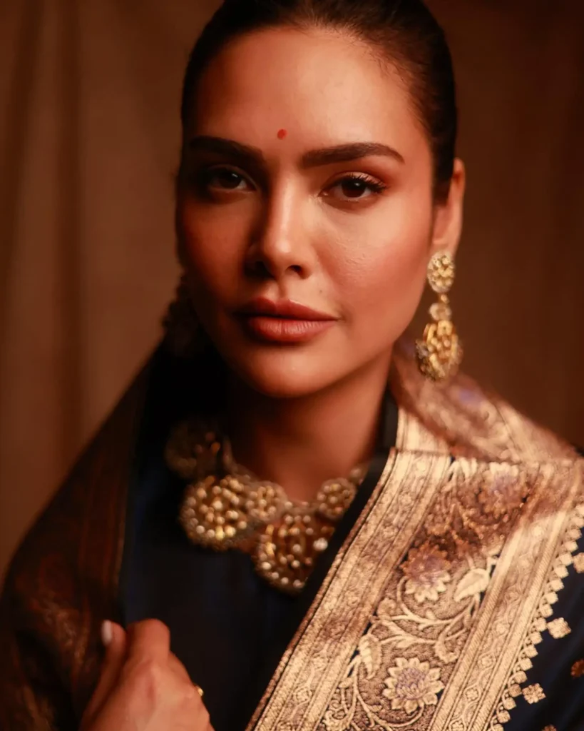 Esha Gupta Hot Photos In Indian Attire Saree and Lehenga