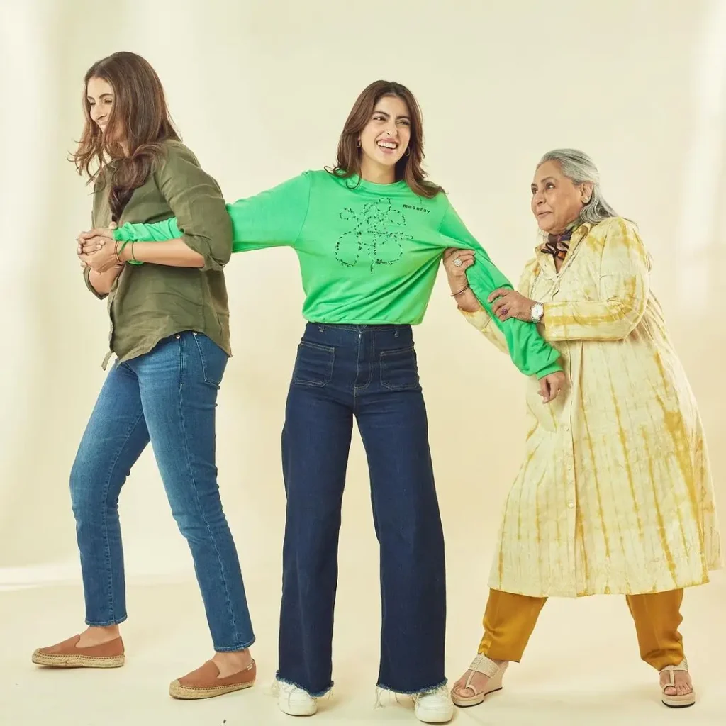 Navya Naveli Nanda Family Photos with Grand Parents Amitabh, Jaya and Mother