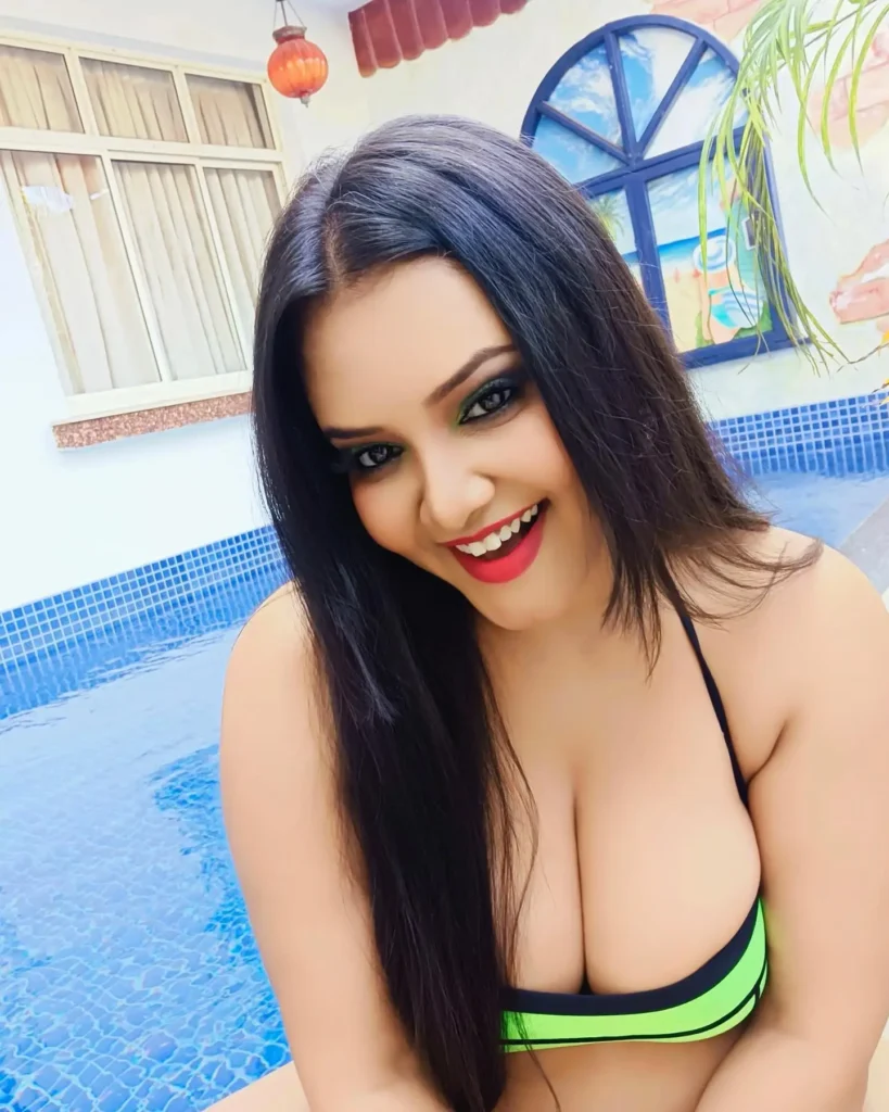 Ullu Actress Priya Gamre in Bikini and Bra Collection in Swimming Pool 19