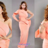 Actress Munmun Dutta Photos in Amazing Designer Peach Gown Dress