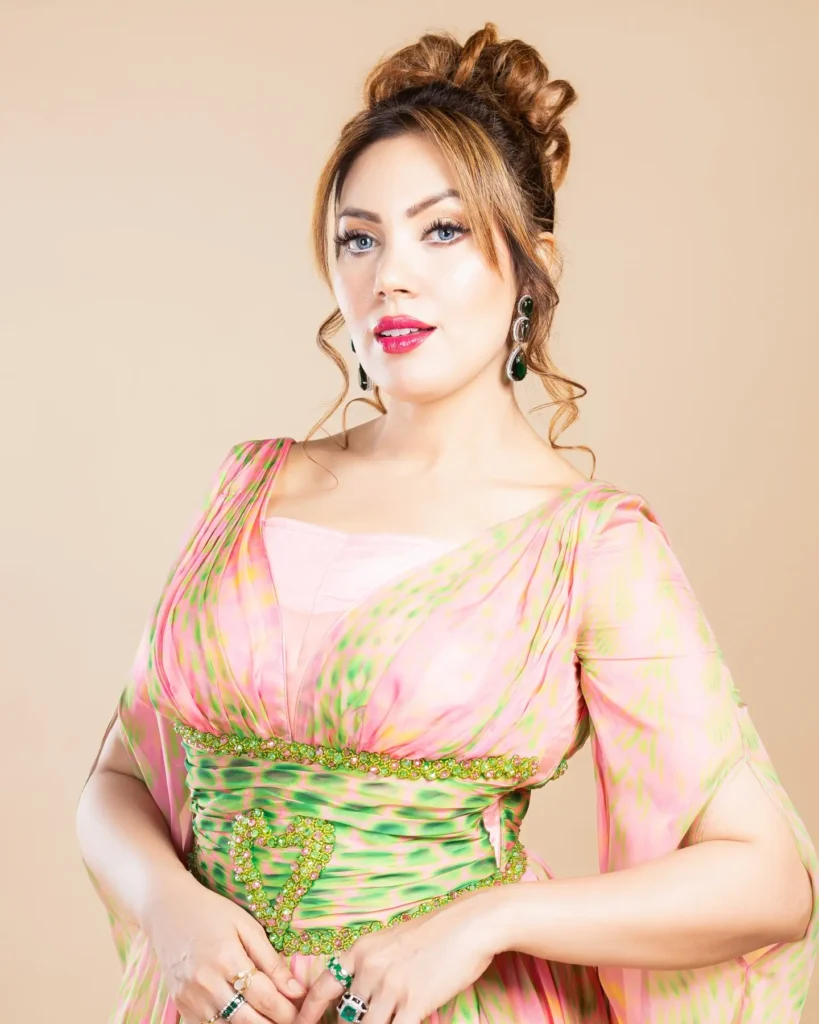 Actress Munmun Dutta Photos in Amazing Pink and Green Dress