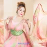 Actress Munmun Dutta Photos in Amazing Pink and Green Dress