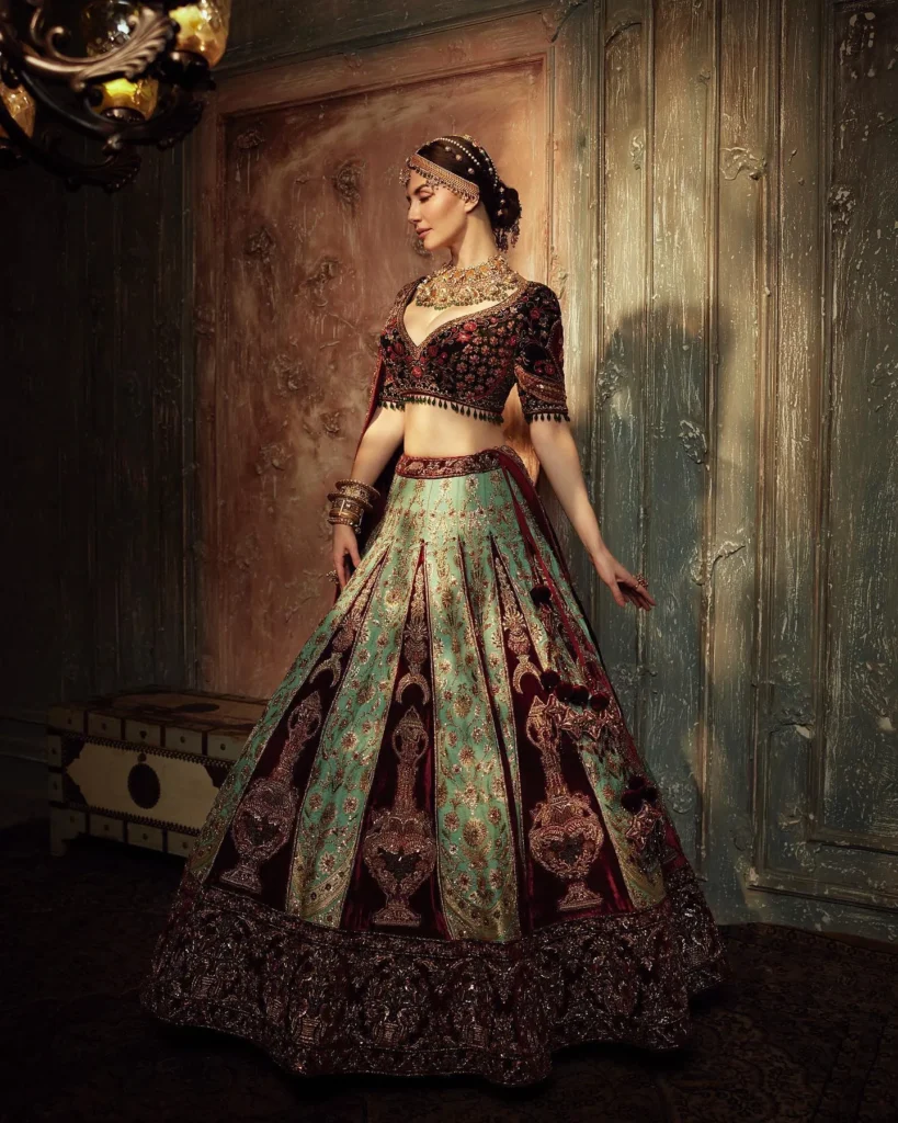 Arbaaz Khan Ex Girlfriend Giorgia Andriani in Beautiful Indian Bridal Lehenga with Jewellary Photoshoot