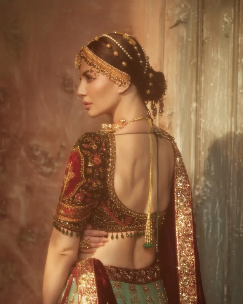 Arbaaz Khan Ex Girlfriend Giorgia Andriani in Beautiful Indian Bridal Lehenga with Jewellary Photoshoot