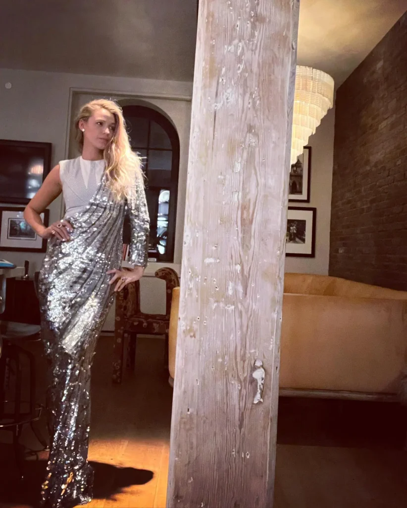 Blake Lively Photos in designer sequin dress To Impress