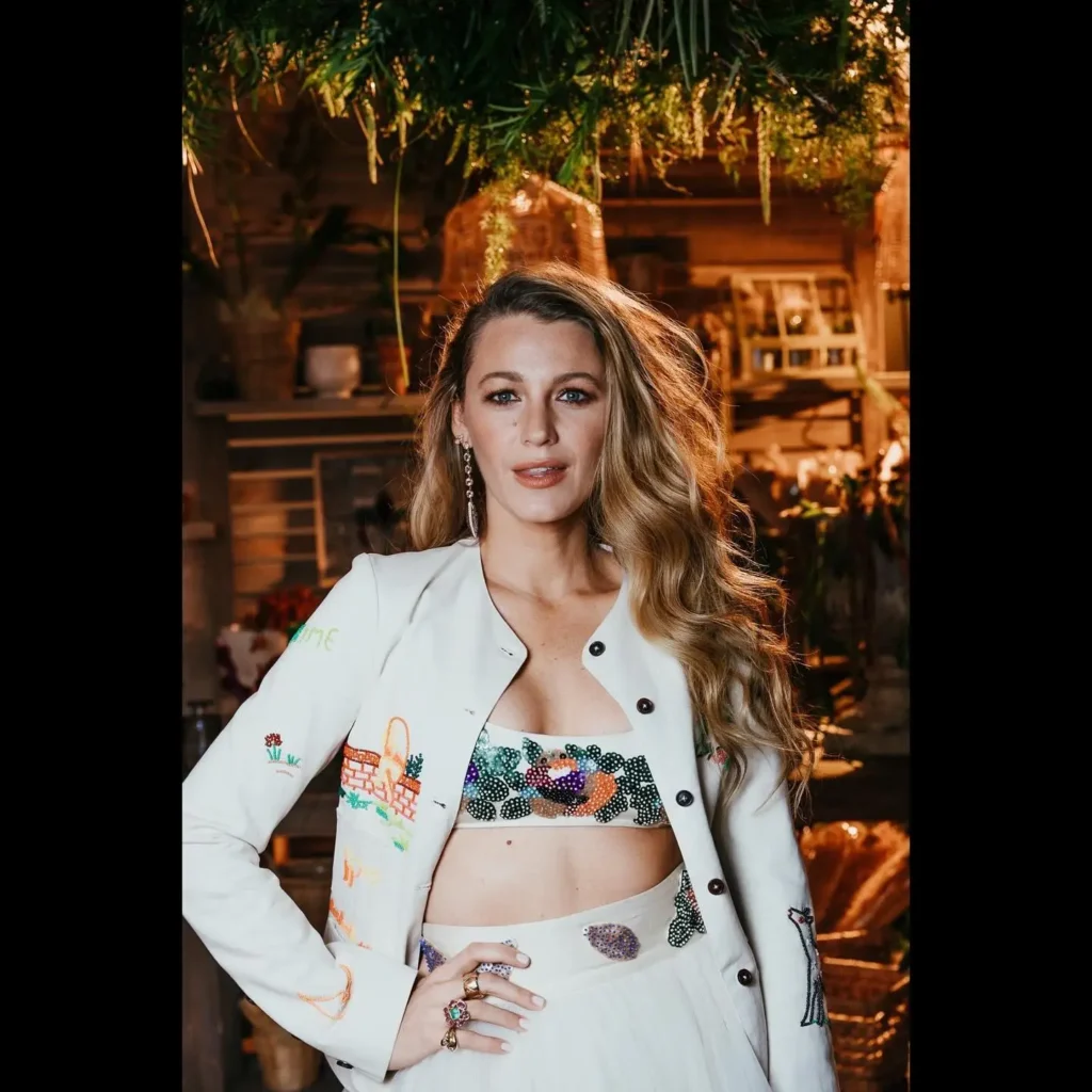 Blake Lively Photos in White frock dress To Impress