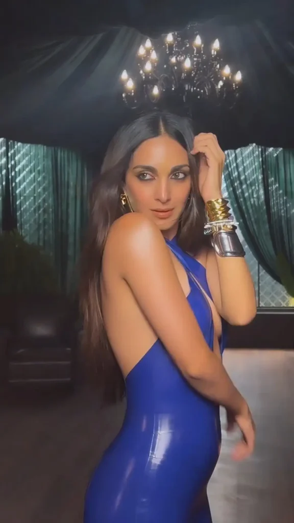 Kiara Advani Catwoman in Stunning Blue Latex Jumpsuit for Tira Beauty Campaign 18