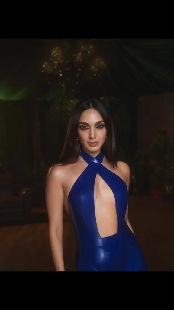 Kiara Advani Catwoman in Stunning Blue Latex Jumpsuit for Tira Beauty Campaign 5