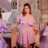 Munmun Dutta Photos in Hot Pink 90's Vintage Dress