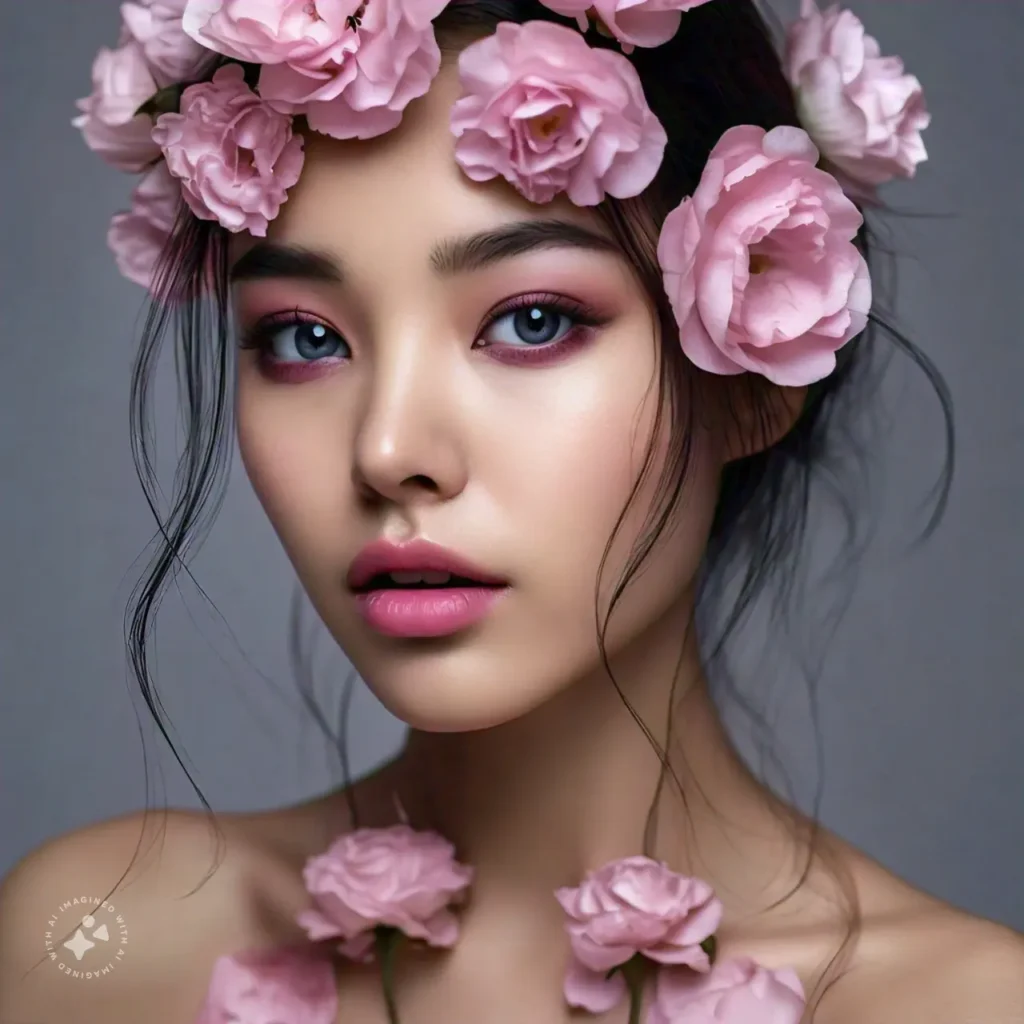 Beautiful Face Images of Makeup PhotoShoot created with AI, Makeup Beauty SHots