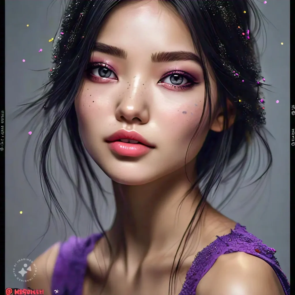 Beautiful Face Images of Makeup PhotoShoot created with AI, Makeup Beauty SHots