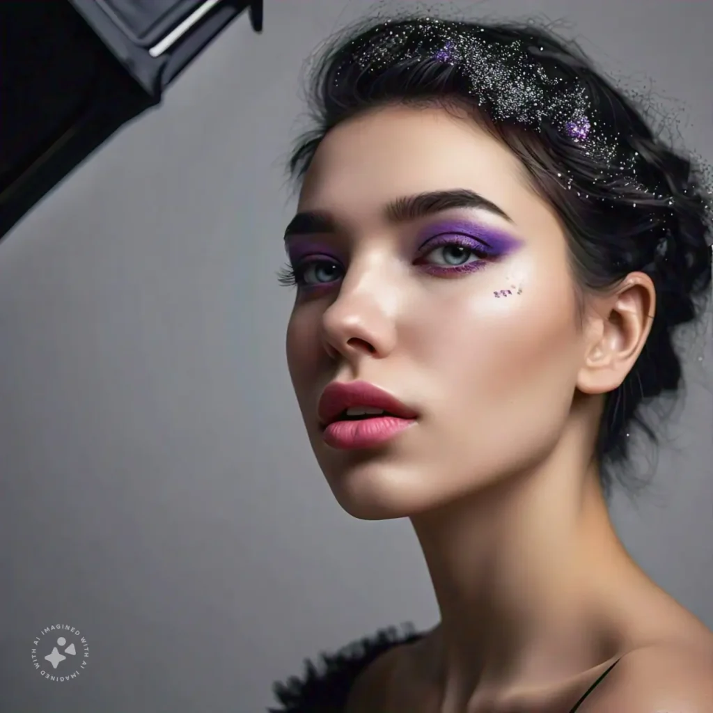 Beautiful Face Images of Makeup PhotoShoot created with AI, Makeup Beauty SHots