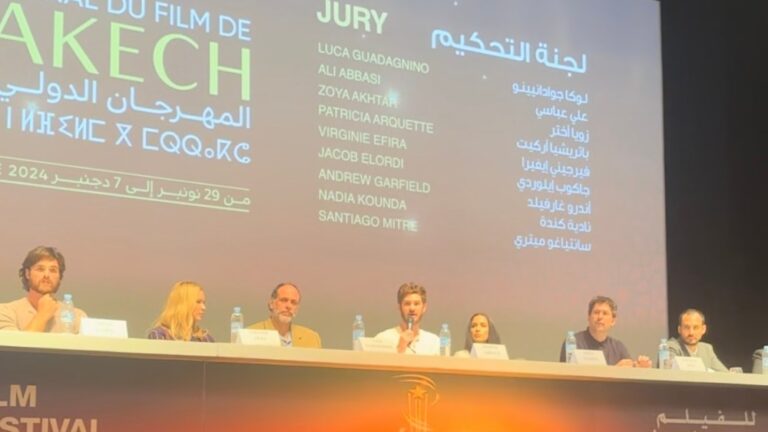 Andrew Garfield, Jacob Elordi, Luca Guadagnino at Marrakech Presser